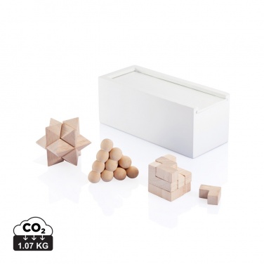 Logotrade business gift image of: 3 pcs brain teaser set