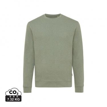 Logo trade promotional merchandise picture of: Iqoniq Denali recycled cotton crew neck undyed