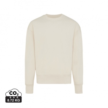 Logo trade corporate gift photo of: Iqoniq Kruger relaxed recycled cotton crew neck