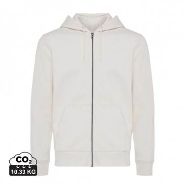 Logo trade promotional giveaways image of: Iqoniq Abisko recycled cotton zip through hoodie