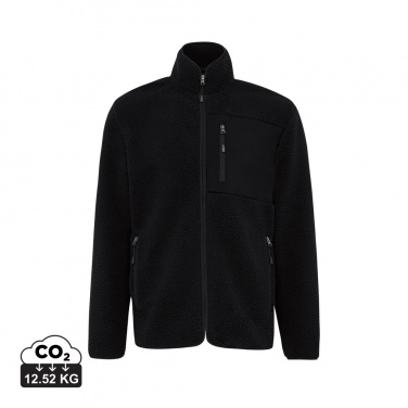 Logo trade promotional gifts image of: Iqoniq Diran recycled polyester pile fleece jacket