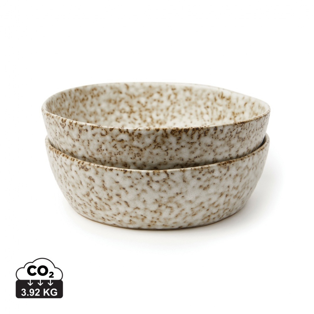 Logotrade business gifts photo of: VINGA Nuvem stoneware mini bowl, 2 pcs set