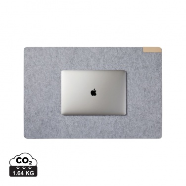 Logo trade promotional giveaway photo of: VINGA Albon GRS recycled felt desk pad