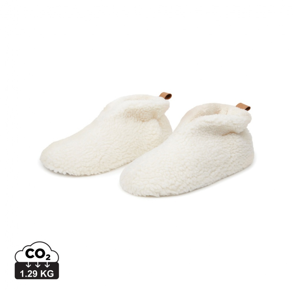 Logo trade corporate gift photo of: VINGA Santos RCS recycled pet cosy slippers