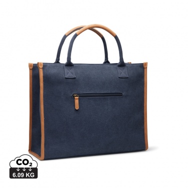 Logo trade promotional products image of: VINGA Bosler RCS recycled canvas office tote