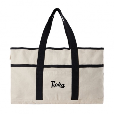 Logo trade advertising product photo of: VINGA Volonne AWARE™ recycled canvas beach bag
