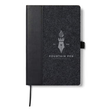 Logo trade promotional gift photo of: VINGA Albon GRS recycled felt notebook