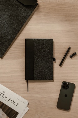 Logotrade promotional item image of: VINGA Albon GRS recycled felt notebook