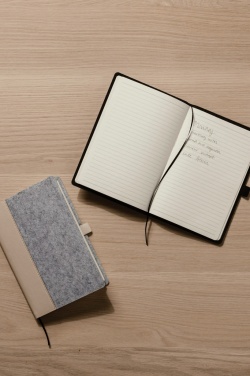 Logo trade promotional giveaways image of: VINGA Albon GRS recycled felt notebook