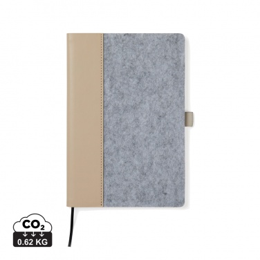 Logo trade business gift photo of: VINGA Albon GRS recycled felt notebook