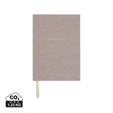 Logotrade promotional giveaways photo of: VINGA Thankfulness GRS recycled paper journal