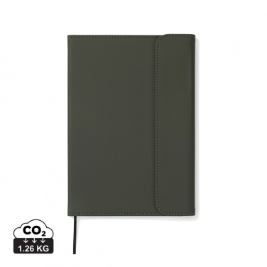 Logo trade promotional giveaway photo of: VINGA Baltimore GRS certified paper & PU notebook