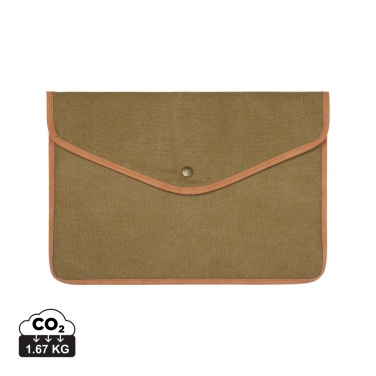 Logotrade promotional product image of: VINGA Bosler GRS recycled canvas 14" laptop sleeve