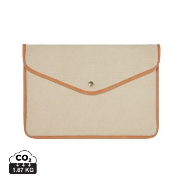 Logotrade promotional giveaway picture of: VINGA Bosler GRS recycled canvas 14" laptop sleeve