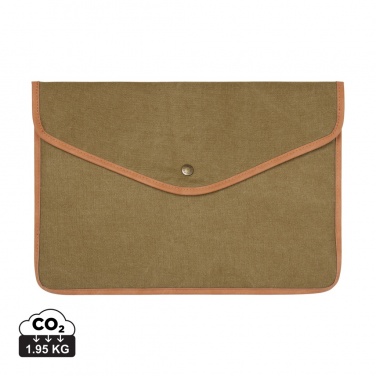 Logotrade advertising products photo of: VINGA Bosler GRS recycled canvas 16" laptop sleeve