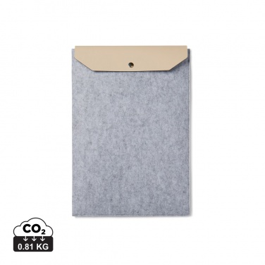 Logo trade promotional gift photo of: VINGA Albon GRS recycled felt 15" laptop sleeve