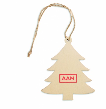 Logotrade advertising products photo of: Wooden Tree shaped hanger