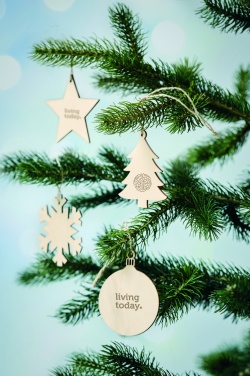 Logo trade corporate gifts picture of: Wooden Tree shaped hanger