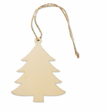 Logo trade promotional gift photo of: Wooden Tree shaped hanger