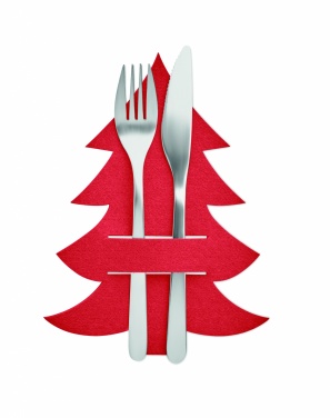 Logo trade promotional merchandise photo of: RPET felt cutlery holder set