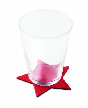 Logo trade corporate gifts image of: RPET 4 felt coaster set