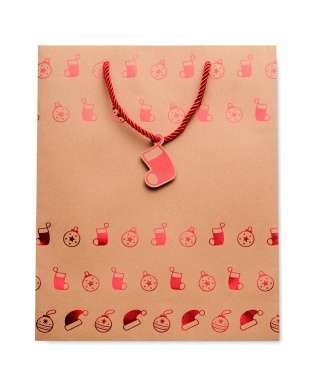 Logo trade promotional products picture of: Gift paper bag with pattern