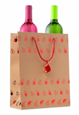 Logo trade promotional gift photo of: Gift paper bag with pattern