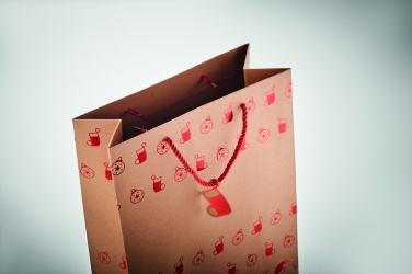 Logo trade promotional merchandise photo of: Gift paper bag with pattern