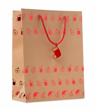 Logo trade promotional items image of: Gift paper bag with pattern