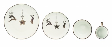 Logo trade corporate gifts image of: 4 piece ceramic place setting