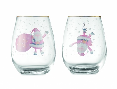 Logotrade promotional item picture of: Set of 2 Christmas glasses
