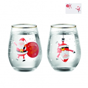 Logotrade promotional giveaways photo of: Set of 2 Christmas glasses