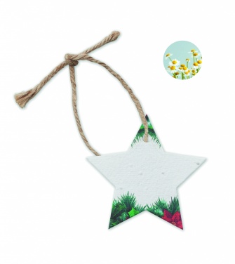 Logotrade promotional giveaway image of: Seed paper Xmas ornament