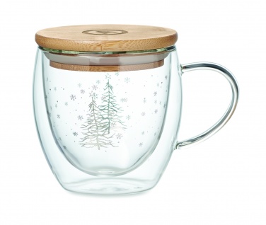 Logo trade corporate gifts picture of: Double wall borosilicate mug