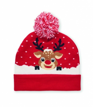 Logo trade advertising products picture of: Christmas knitted beanie