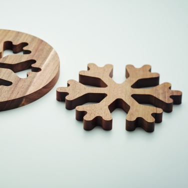 Logotrade promotional gift picture of: Acacia wooden pot holders set