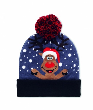 Logo trade advertising product photo of: Christmas knitted beanie LED