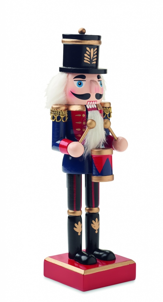 Logo trade business gifts image of: Nutcracker character in wood