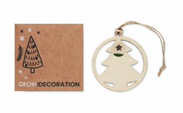 Logotrade promotional merchandise photo of: Wooden tree shape hanger