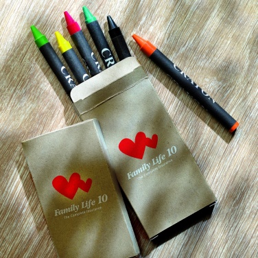 Logotrade advertising product picture of: Carton of 6 wax crayons