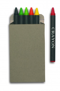 Logotrade promotional merchandise photo of: Carton of 6 wax crayons