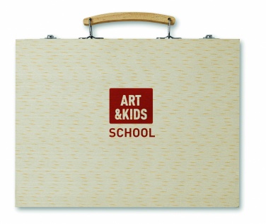 Logotrade corporate gifts photo of: Artist's set in wooden box