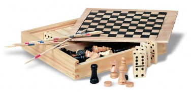 Logotrade business gift image of: 4 games in wooden box