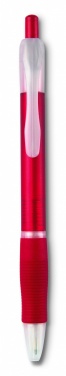 Logo trade business gifts image of: Ball pen with rubber grip