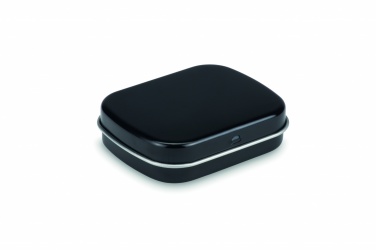Logo trade promotional item photo of: Easy tin silver w/mints