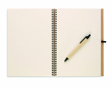 Logotrade promotional items photo of: Recycled notebook with pen