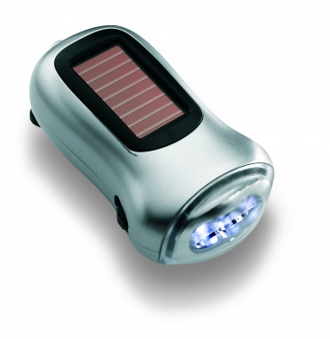 Logo trade promotional gifts picture of: Dual powered dynamo torch