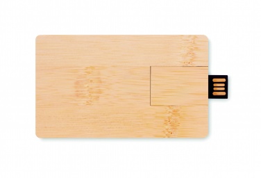 Logo trade business gifts image of: 16GB bamboo casing USB