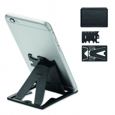 Logo trade promotional items image of: Multi-tool pocket phone stand