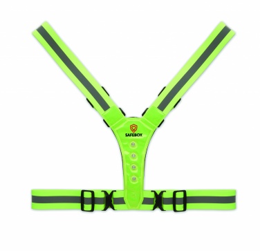 Logo trade business gifts image of: Reflective body belt with LED
